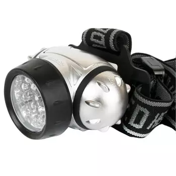 Фонарь налобный Ultraflash LED5353 светодиодный 19 LED 1 Вт на батарейках ААА пластик 4 режима (LED5353)