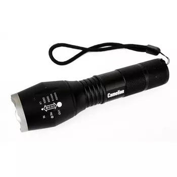 Фонарь ручной Camelion светодиодный 1 LED на батарейках AAA алюминий 5 режимов с Zoom (LED5136)