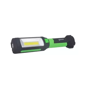 Фонарь ручной Gauss светодиодный 2 LED 10 Вт на батарейках AAA пластик 2 режима (GF503)