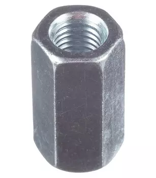Гайка соединительная оцинкованная М14 х42 мм DIN 6334 (1 шт.)