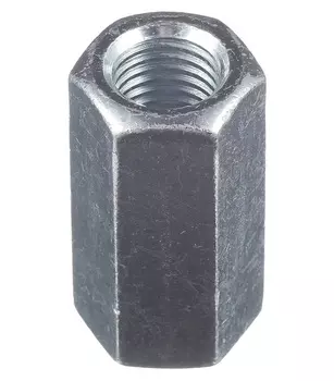 Гайка соединительная оцинкованная М16 х48 мм DIN 6334 (1 шт.)