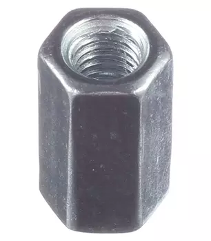 Гайка соединительная оцинкованная М6 х18 мм DIN 6334 (1 шт.)