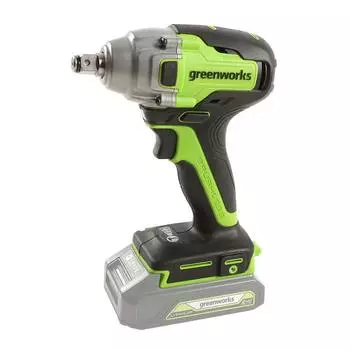 Гайковерт ударный аккумуляторный Greenworks GD24IW400 24 В без АКБ и ЗУ (3802907)