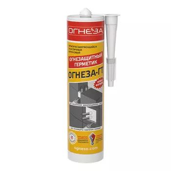 Герметик акриловый огнезащитный терморасширяющийся Огнеза ГТ серый 310 мл