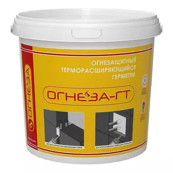 Герметик акриловый огнезащитный терморасширяющийся Огнеза ГТ серый 3 кг