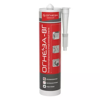 Герметик акриловый противопожарный высокоэластичный Огнеза ВГ белый 310 мл