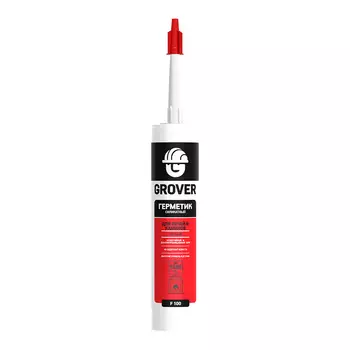 Герметик силикатный для печей и каминов Grover F100 черный 300 мл