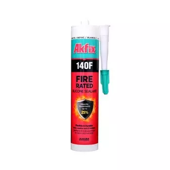 Герметик силиконовый огнестойкий Akfix 140F белый 310 мл