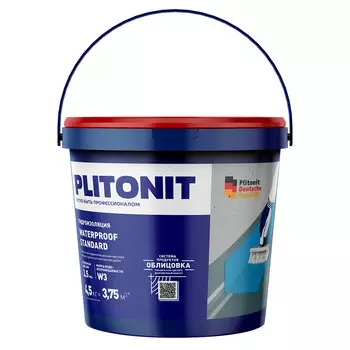 Гидроизоляция акриловая Plitonit WaterProof Standard 4,5 кг