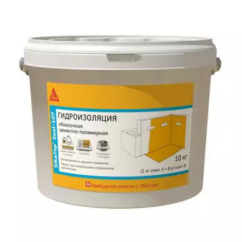 Гидроизоляция цементно-полимерная Sika SikaTop Seal-107 2К 10 кг