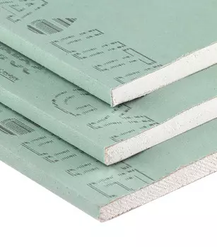 Гипсокартон Vetonit (Gyproc) Аква Лайт 2500х1200х9,5 мм для потолка влагостойкий