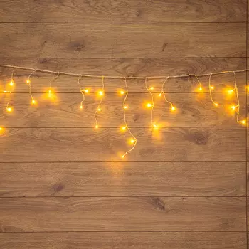 Гирлянда светодиодная Neon-Night Бахрома теплый белый 1,8х0,5 м (255-016)