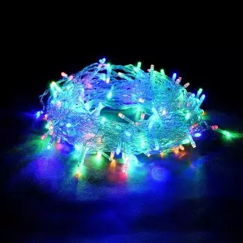 Гирлянда светодиодная Vegas Бахрома мультиколор 2х0,6 м (55114)