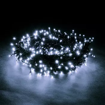 Гирлянда светодиодная Vegas Нить холодный белый 10 м (55063)