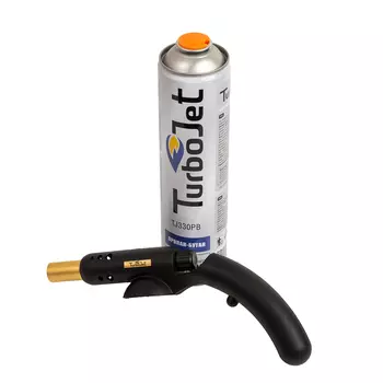 Горелка с газовым баллоном Turbojet TJ433-PB с пьезоподжигом и регулятором