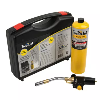 Горелка с газовым баллоном Turbojet TJ757-M Kit с пьезоподжигом и регулятором