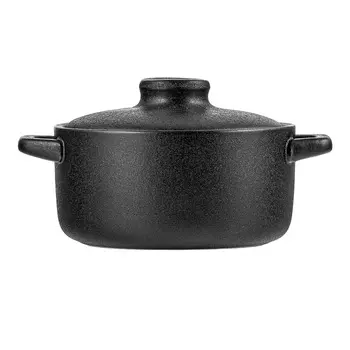 Горшочек для запекания Walmer Iron-Black керамический 0,4 л с крышкой