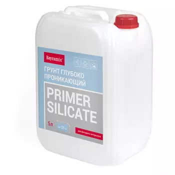 Грунт Bayramix Primer Silicate глубокого проникновения 5 л концентрат 1:1