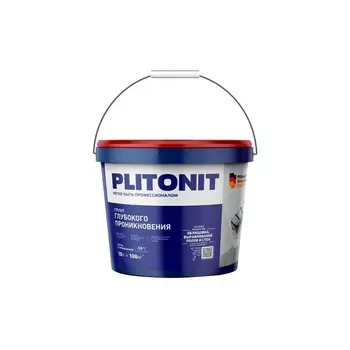 Грунт Plitonit глубокого проникновения ведро 10 л