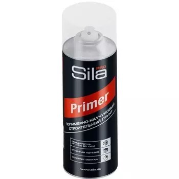 Грунт строительный Sila Pro Primer полимерно-каучуковый аэрозоль 520 мл прозрачный
