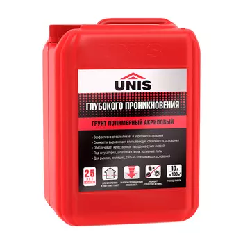 Грунт Unis UP-18 глубокого проникновения укрепляющий 10 л