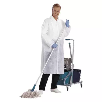 Халат одноразовый Delta Plus Blouspo 52-54 рост 172-180 см белый