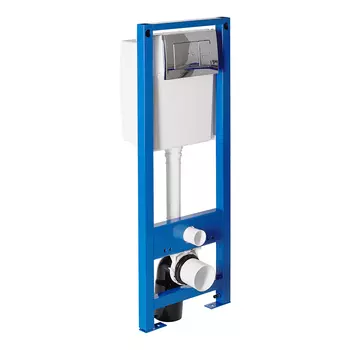 Инсталляция Berges Forta для подвесного унитаза с кнопкой хром (040347)