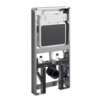 Инсталляция WasserKraft Naab 86 для подвесного унитаза с кнопкой белой со звукоизоляцией (86TLT.040.SE.WH)