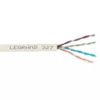 Интернет-кабель (витая пара) FTP 4PR CAT5e 4х2х0,51 мм экранированный Legrand серый (305 м)