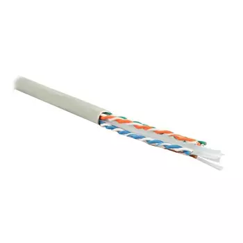 Интернет-кабель (витая пара) U/UTP 4PR CAT6 4х2х0,55 мм LSZH Hyperline (305 м)