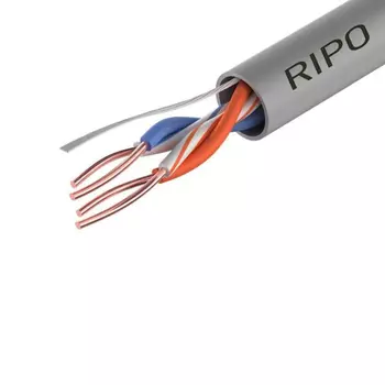 Интернет-кабель (витая пара) UTP CAT5e 4х2х0,51 мм Ripo Premium серый (50 м)