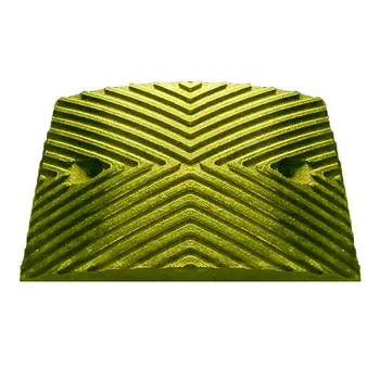 Искусственная дорожная неровность полимерно-песчаная средний сегмент 350С 500х350х50 мм желтый Laatta