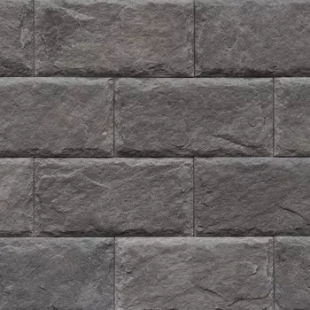 Искусственный камень Atlas Stone Цитадель темно-серый (10 шт.=0,8 кв.м)