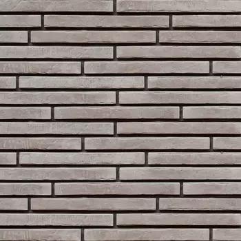 Искусственный камень Atlas Stone Клинкер узкий серый (65 шт.=1,18 кв.м)