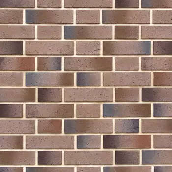 Искусственный камень Atlas Stone Шамотный кирпич черно-коричневый (120 шт.=1,45 кв.м)