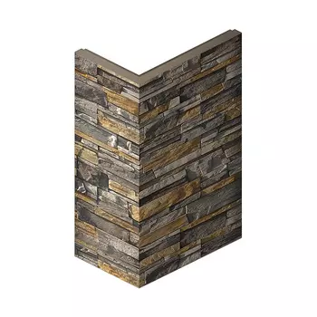 Искусственный камень угловой White Hills Фьорд Лэнд серый (18 шт.=1,8 пог.м)