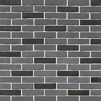 Искусственный камень White Hills Терамо Брик черный (42 шт.=0,65 кв.м)