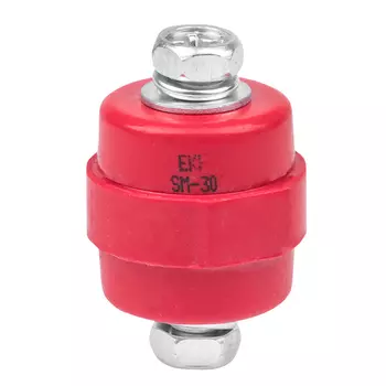 Изолятор EKF PROxima SM-30 IP30 380 А с болтом и шайбой пластиковый красный (10 шт.) (plc-sm-30)