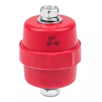 Изолятор EKF PROxima SM-40 IP30 475 А с болтом и шайбой пластиковый красный (10 шт.) (plc-sm-40)