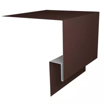 J-фаска металлическая Grand Line коричневая RAL 8017 2 м