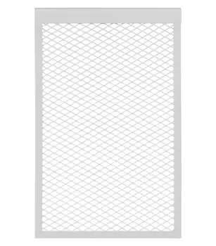 Экран декоративный металлический Evecs ДМЭР 610х390 мм белый 4-х секционный