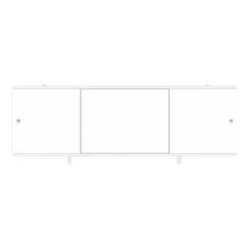 Экран для ванны Метакам Bravo ПВХ 168х60 см белый раздвижной (ЭПN_015506)