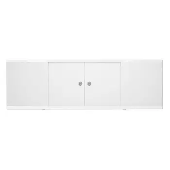 Экран для ванны фронтальный Метакам Caro ПВХ 160х54 см белый раздвижной (4650208862083)