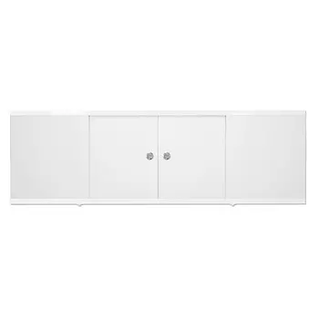 Экран для ванны фронтальный Метакам Caro ПВХ 170х55 см белый раздвижной (4650208862076)