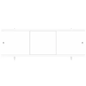 Экран для ванны фронтальный Метакам Diletto ПВХ 120х54 см белый раздвижной