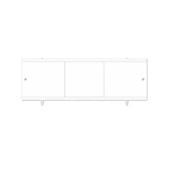 Экран для ванны фронтальный Метакам Монолит-М ПВХ 150х57 см белый раздвижной (19552)