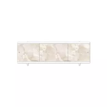 Экран для ванны фронтальный Метакам Монолит-М ПВХ 170х57 см белый раздвижной (23657)