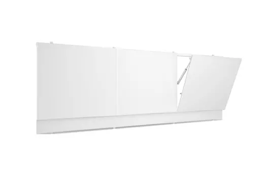 Экран для ванны фронтальный Метакам ПВХ 170х55 см белый с откидными дверями и выдвижным ящиком (19546)