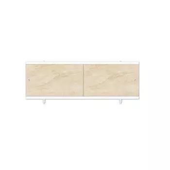 Экран для ванны фронтальный Метакам Ультралегкий полистирол 170х56 см бежевый раздвижной (22561)