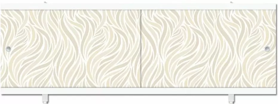 Экран для ванны фронтальный Метакам Ультралегкий полистирол 150х56 см бежевый раздвижной (23890)